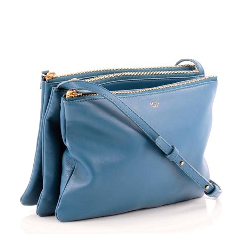 celine trio bag dark blue|celine trio bag large.